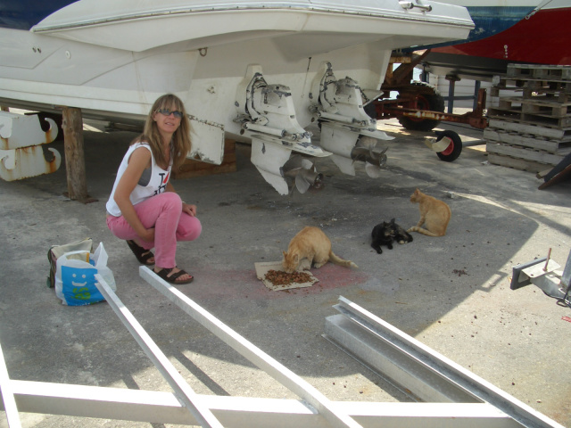 Me feeding in Cambrils